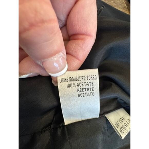 "CHRISTIAN DIOR" VINTAGE Black Blazer and Pant Set SZ 14 Business Professional - Picture 12 of 16